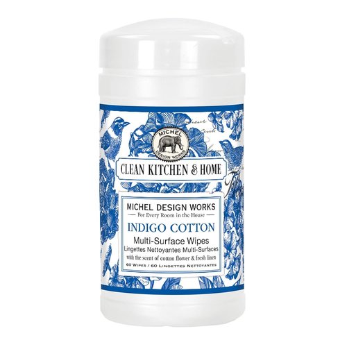 Michel Design Works Indigo Cotton Multi-Surface Wipes Michel Design Works Indigo Cotton Multi-Surface Wipes