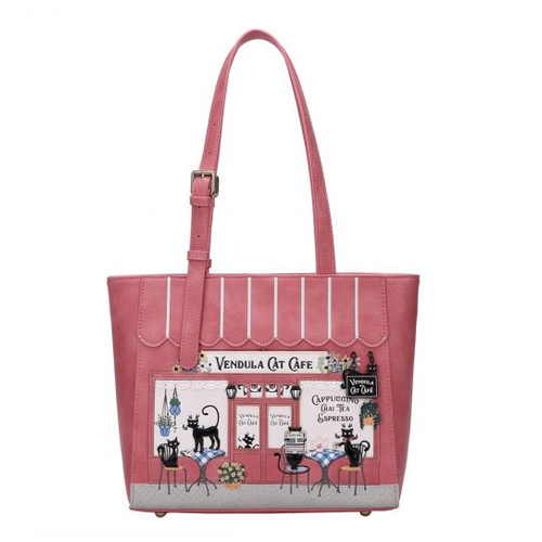 Vendula Cat Cafe Shopper Bag Vendula Cat Cafe Shopper Bag