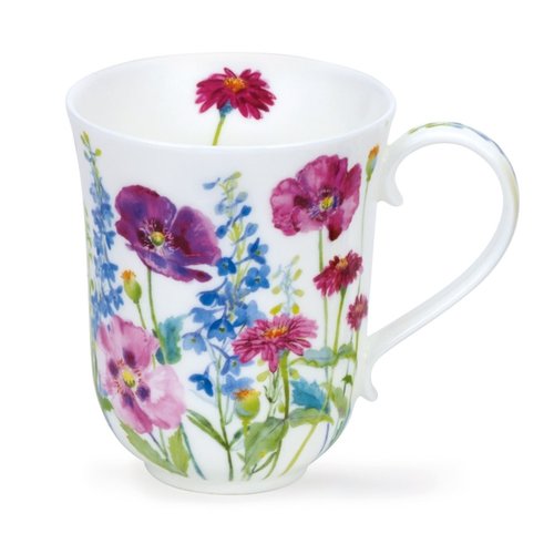 Dunoon Braemar Cottage Flowers Purple Mug Dunoon Braemar Cottage Flowers Purple Mug