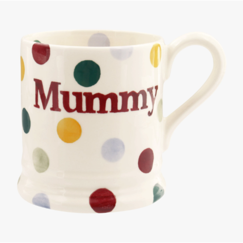 Emma Bridgewater Polka Dot Mummy 1/2 Pint Mug Boxed Emma Bridgewater Polka Dot Mummy 1/2 Pint Mug Boxed