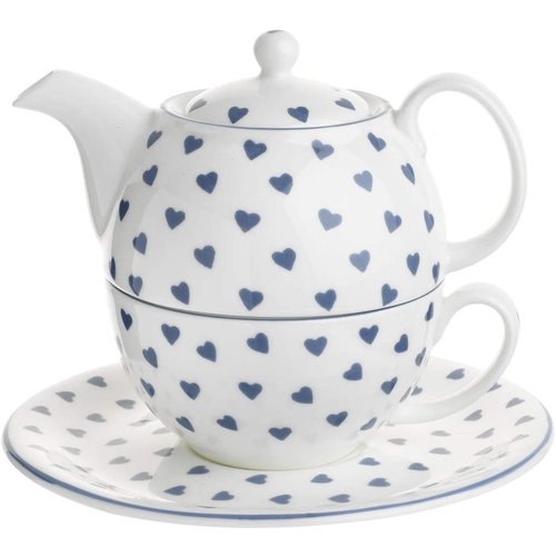 Roy Kirkham Blue Hearts Tea for One Roy Kirkham Blue Hearts Tea for One
