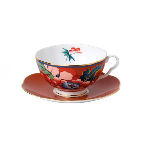 Wedgwood Paeonia Blush Teacup & Saucer Red Wedgwood Paeonia Blush Teacup & Saucer Red