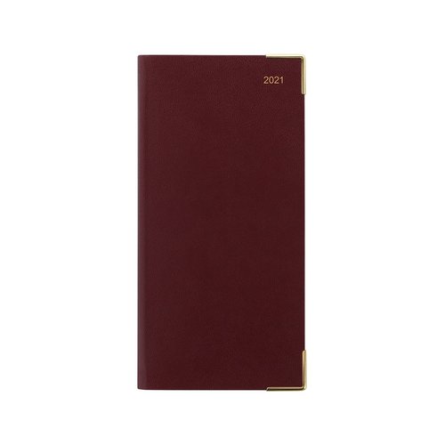 Letts of London Classic Slim Landscape Week to View with Appointments Burgundy 2021 Letts of London Classic Slim Landscape Week to View with Appointments Burgundy 2021