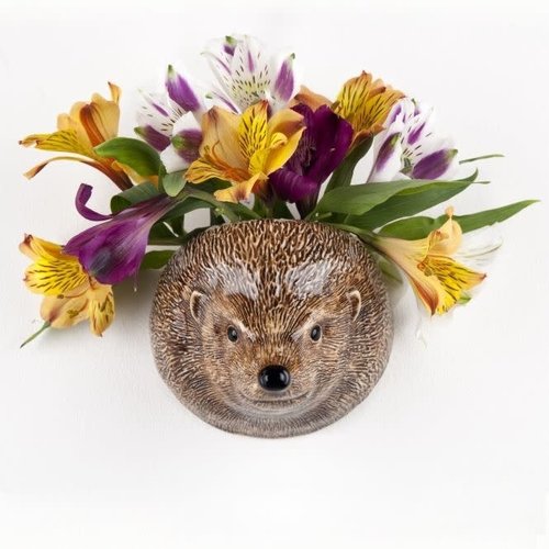 Quail Ceramics Quail Hedgehog Wall Vase Quail Ceramics Quail Hedgehog Wall Vase