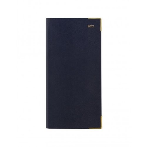 Letts of London Classic Slim Landscape Week to View Diary with Appointments 2021 Blue Letts of London Classic Slim Landscape Week to View Diary with Appointments 2021 Blue