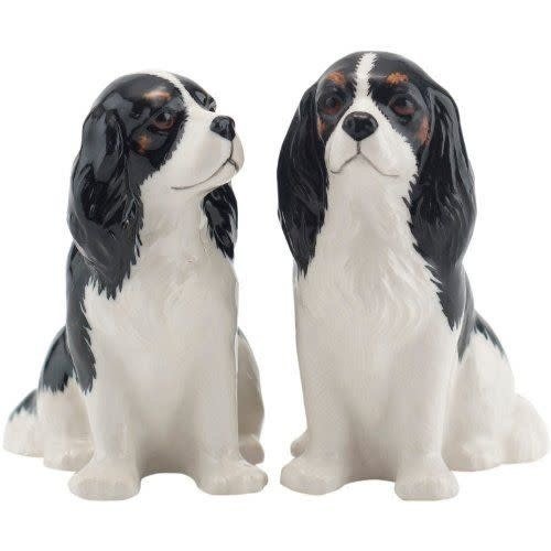 Quail Ceramics Cavalier King Charles Figures Tricolor Quail Ceramics Cavalier King Charles Figures Tricolor