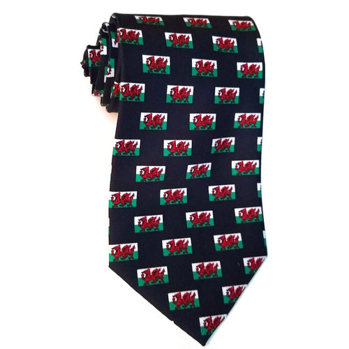 The Tie Studio Welsh Flag Tie The Tie Studio Welsh Flag Tie