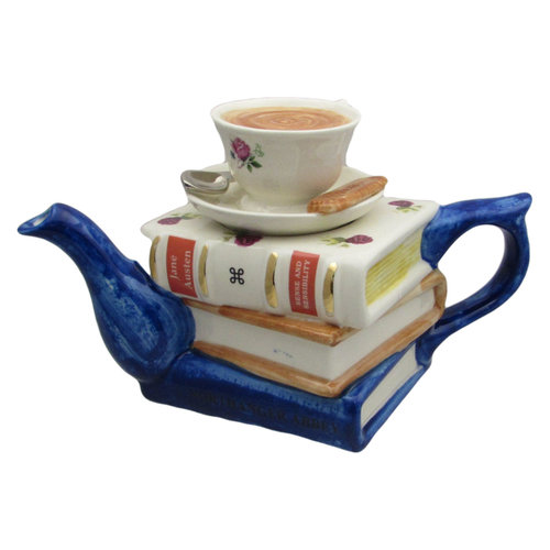 Carters of Suffolk Tony Carter Stack of Jane Austen Teapot Carters of Suffolk Tony Carter Stack of Jane Austen Teapot
