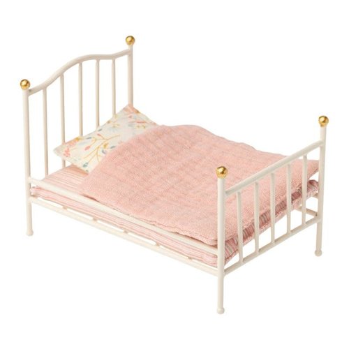 Maileg Vintage Mouse Bed - Off-White Maileg Vintage Mouse Bed - Off-White