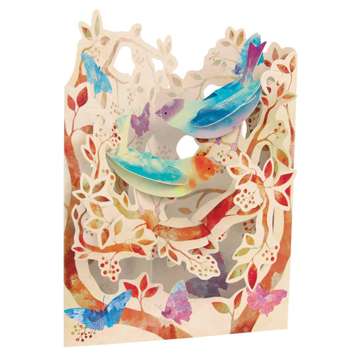Santoro London Birds and Butterflies Swing Card Santoro London Birds and Butterflies Swing Card