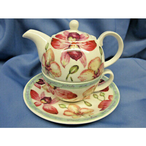Orchid Garden Tea For One Teapot Orchid Garden Tea For One Teapot