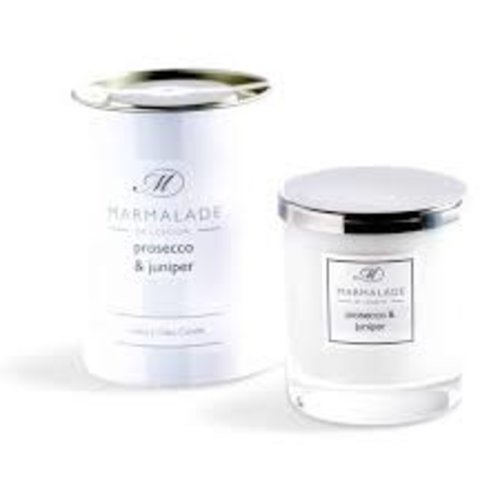 Marmalade of London Prosecco and Juniper Glass Candle Marmalade of London Prosecco and Juniper Glass Candle
