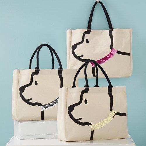 Two's Company My Best Friend Dog Tote Bag Two's Company My Best Friend Dog Tote Bag