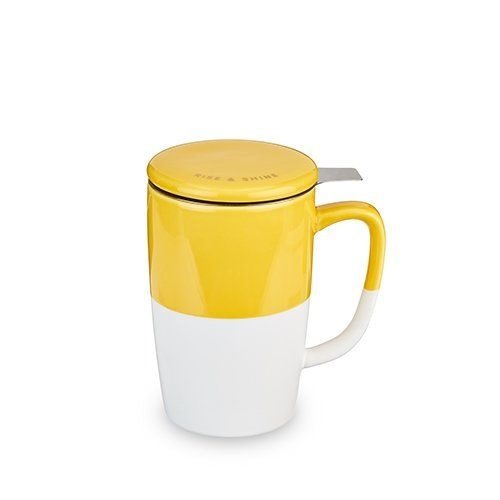 Pinky Up Delia, Yellow Tea Mug & Infuser by Pinky Up Pinky Up Delia, Yellow Tea Mug & Infuser by Pinky Up