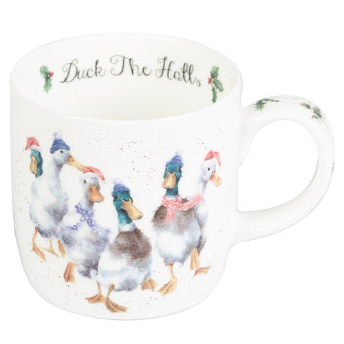 Wrendale Duck The Halls Mug Wrendale Duck The Halls Mug