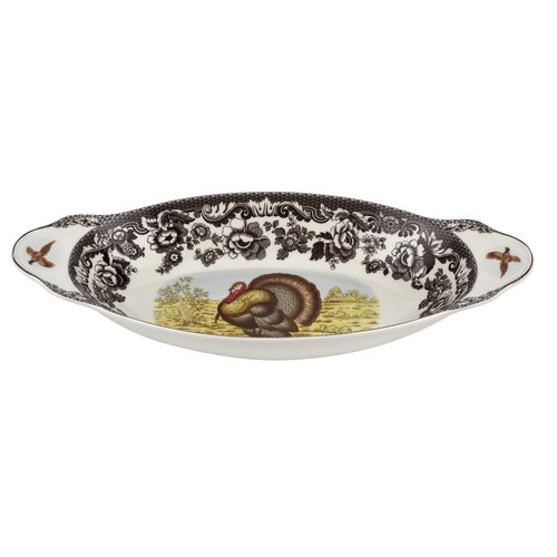 Spode Spode Woodland Bread Tray Turkey Spode Spode Woodland Bread Tray Turkey