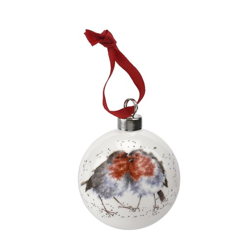 Wrendale Wrendale Snuggled Together Bauble Robin Wrendale Wrendale Snuggled Together Bauble Robin