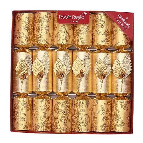 Robin Reed Crystal Leaf Christmas Crackers Robin Reed Crystal Leaf Christmas Crackers