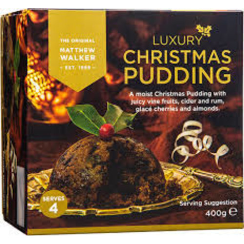 Matthew Walker Matthew Walker Luxury Christmas Pudding - 400g Matthew Walker Matthew Walker Luxury Christmas Pudding - 400g