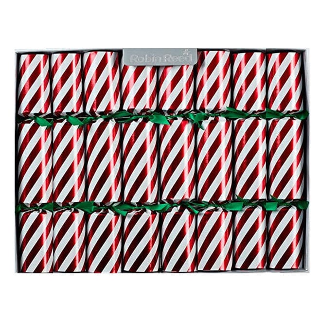 Candy Cane Mini Christmas Crackers (Box of 8)