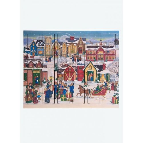 Christmas Village Wooden Advent Calendar Christmas Village Wooden Advent Calendar