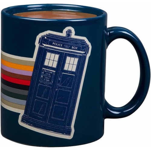 Dr. Who 13th Doctor Retro Rainbow Tardis Mug Dr. Who 13th Doctor Retro Rainbow Tardis Mug