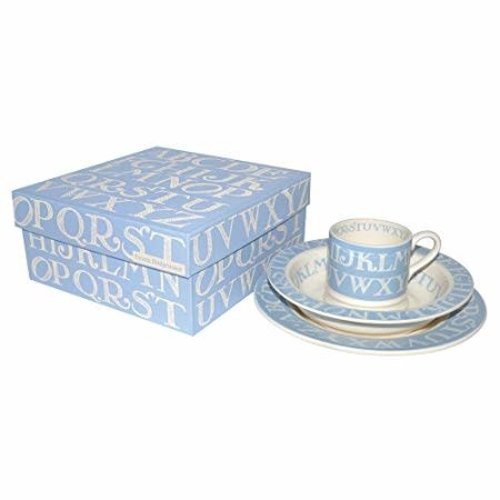 Emma Bridgewater Emma Bridgewater Blue Alphabet 3Pc Set Emma Bridgewater Emma Bridgewater Blue Alphabet 3Pc Set