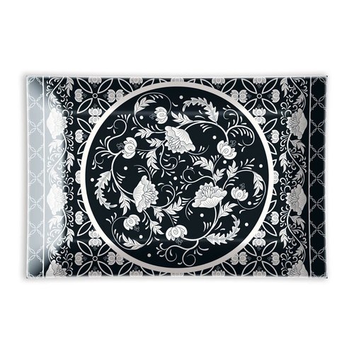 Michel Design Works Bouquet Rectangular Glass Soap Dish Michel Design Works Bouquet Rectangular Glass Soap Dish