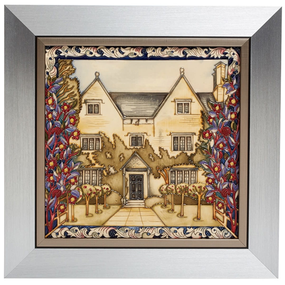 Moorcroft Pottery Moorcroft Kelmscott Manor Plaque PLQ8 (LE30