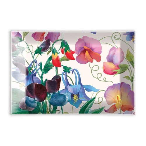 Michel Design Works Sweet Pea Rectangular Glass Soap Dish Michel Design Works Sweet Pea Rectangular Glass Soap Dish