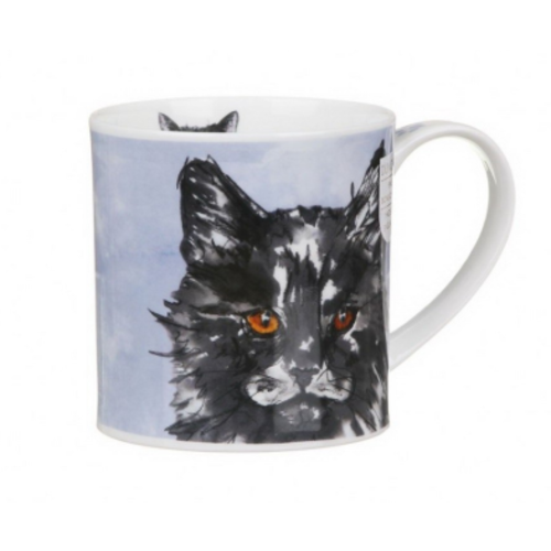 Dunoon Orkney Pawtraits Black & White Cat Mug Dunoon Orkney Pawtraits Black & White Cat Mug