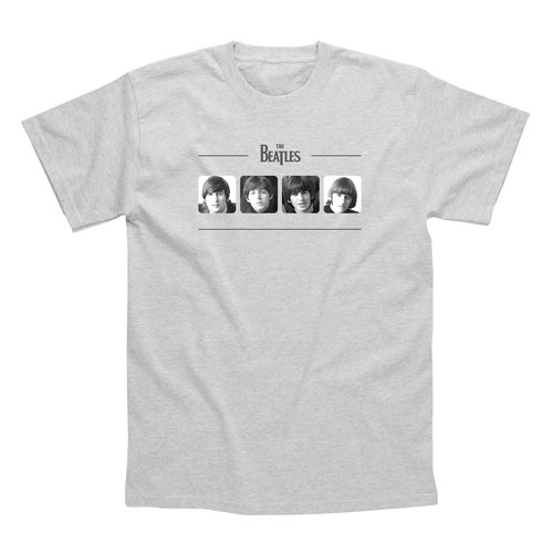 Spike Leissurewear Beatles Portraits Grey T-Shirt Spike Leissurewear Beatles Portraits Grey T-Shirt