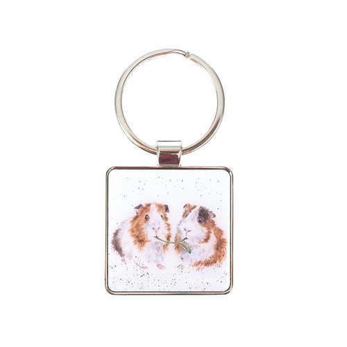 Wrendale Wrendale Guinea Pig 'Lettuce be Friends' Keyring Wrendale Wrendale Guinea Pig 'Lettuce be Friends' Keyring