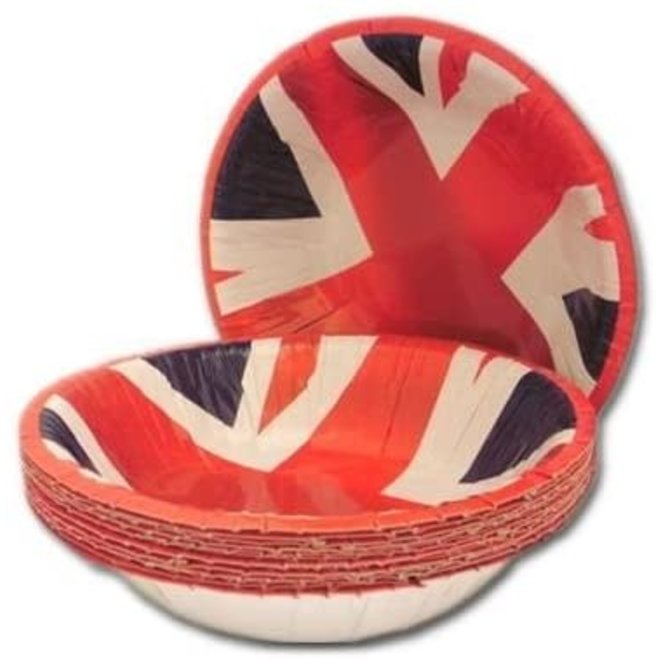 Union Jack Paper Bowls 14 Pack