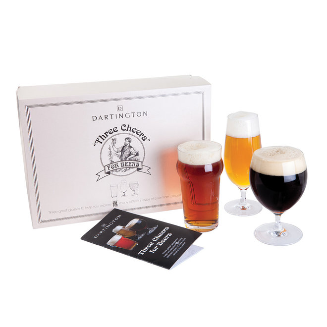 Dartington Crystal Three Cheers for Beers 3 pack
