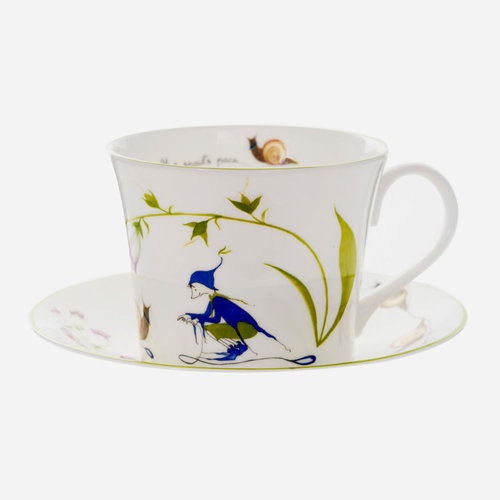 Emma Dunne Limited Emma Dunne Lucy Breakfast Cup & Saucer At A Snails Pace Emma Dunne Limited Emma Dunne Lucy Breakfast Cup & Saucer At A Snails Pace