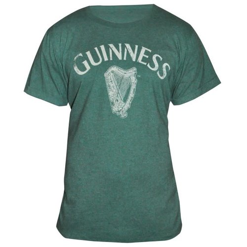 Guinness Green Vintage Heathered Harp Tee Guinness Green Vintage Heathered Harp Tee