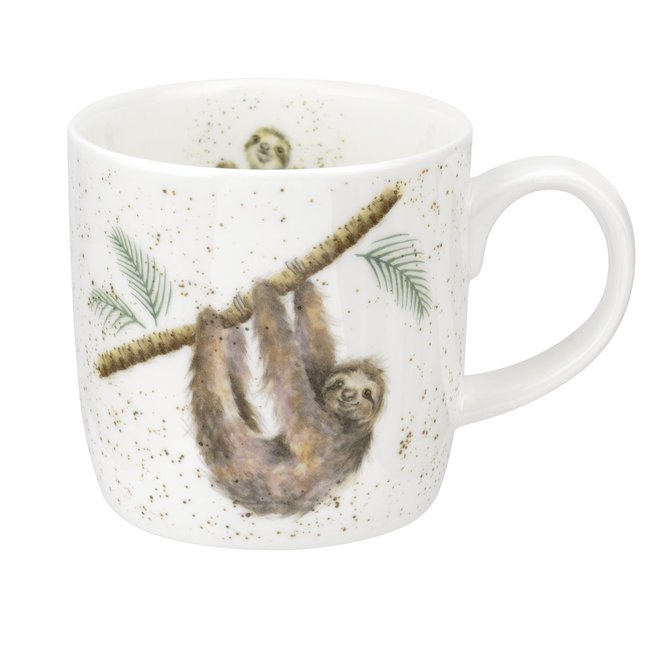 Hanging Around Sloth Large Mug