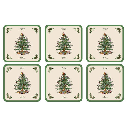 Spode Spode Christmas Tree Coasters Spode Spode Christmas Tree Coasters