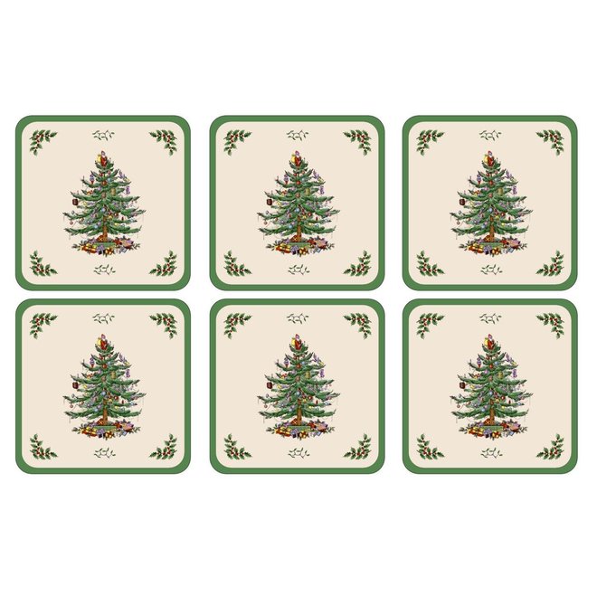 Spode Christmas Tree Coasters