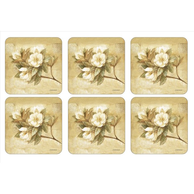 Pimpernel Sugar Magnolia Coasters