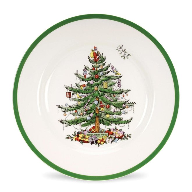 Christmas Tree Spode Dinner Plate 10"