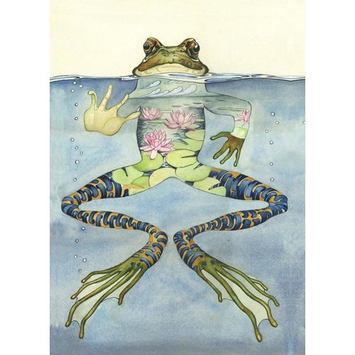 Watercolor Frog Card Watercolor Frog Card