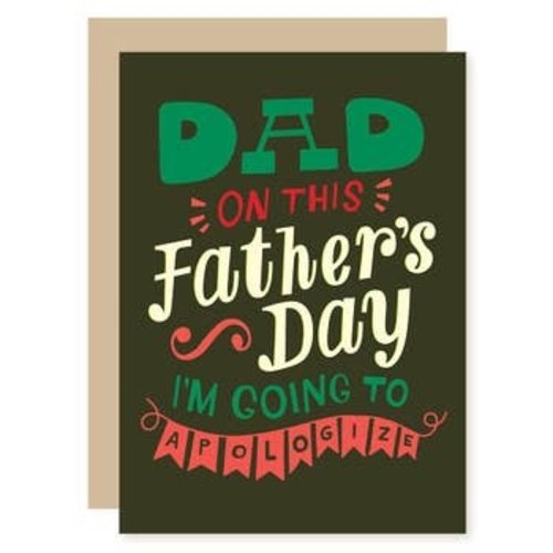 Apology Father's Day Card Apology Father's Day Card