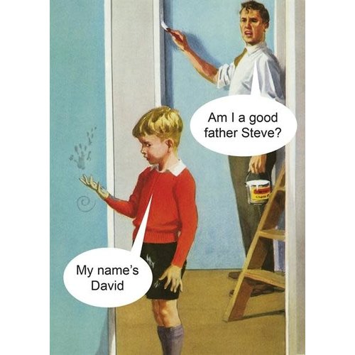 Bad Father Father's Day Card Bad Father Father's Day Card