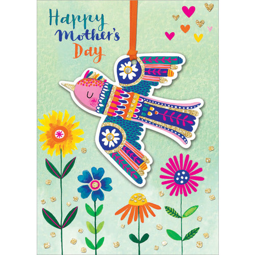 Bird and Flowers Mother's Day Card Bird and Flowers Mother's Day Card