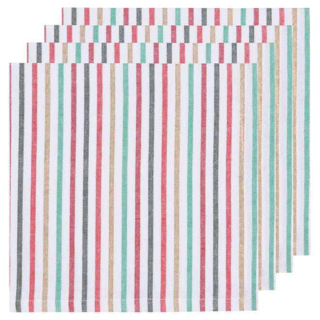 4 North Pole Stripe Napkins