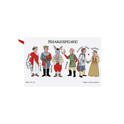 Alison Gardiner Shakespeare Characters Tea Towel Alison Gardiner Shakespeare Characters Tea Towel