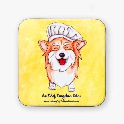 Le Chef Corgi Coaster Le Chef Corgi Coaster