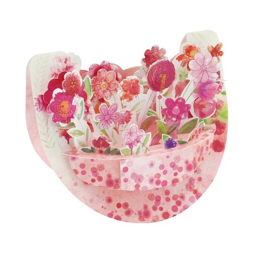Santoro London Popnrock Pink Bouquet Card Santoro London Popnrock Pink Bouquet Card